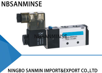 অভ্যন্তরীণ পাইলট 5/3 5/2 বায়ুসংক্রান্ত ভালভ 220VAC 24VDC SHAKO টাইপ বিএম সিরিজ