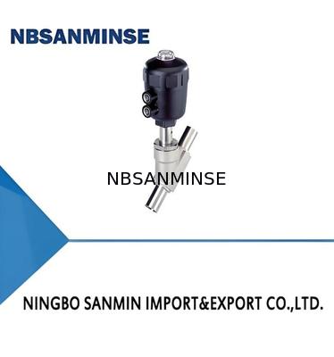 Pneumatically operated 2/2 way angle seat valve CLASSIC   Stainless steel body with PPS actuator