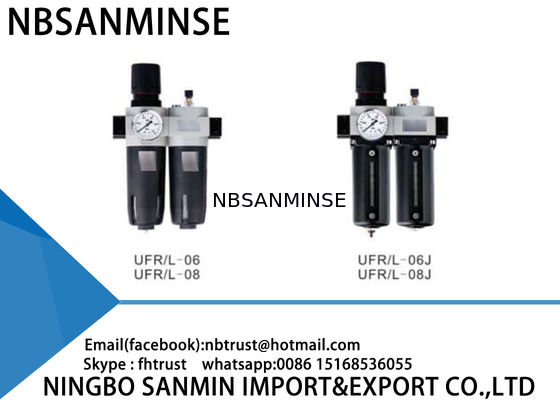 এয়ার ফিল্টার নিয়ন্ত্রক লুব্রিকেটর বায়ুসংক্রান্ত দুটি ইউনিট FRL অটোমেশন সিএনসি মেশিন এয়ার সংকোচকারী যন্ত্রাংশ