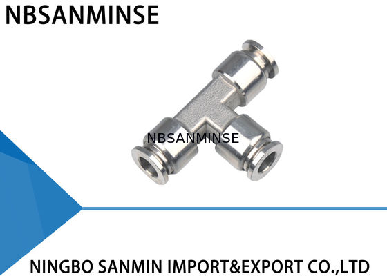 এসএসই টি এয়ার পায়ের পাতার মোজাবিশেষ দ্রুত সংযোগকারী বায়ুসংক্রান্ত পাইপ ফিটিং চমৎকার অ্যাসিড প্রতিরোধী