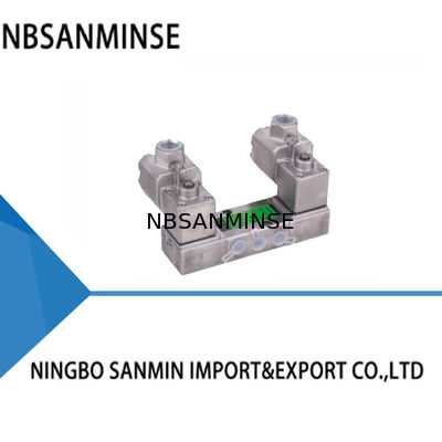 সমস্ত স্টেইনলেস স্টেইনলেস আইসোলেশন ভালভ ডাবল কয়েল স্পুল ভালভ স্পেসার টাইপ সি 5/2 রূপান্তর 3/2