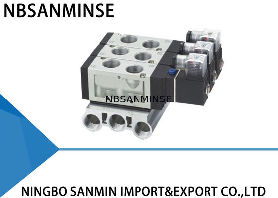 পাঁচ পোর্ট জি 3/4 "থ্রেড পাইপ সলেনয়েড বায়ুসংক্রান্ত ভালভ অভ্যন্তরীণ পাইলট প্রকার