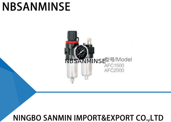 হাই পারফরমেন্স এয়ার ফিল্টার রেগুলেটর লুব্রিকেটর এএফসি / বিএফসি এয়ারট্যাক প্রকার যন্ত্র