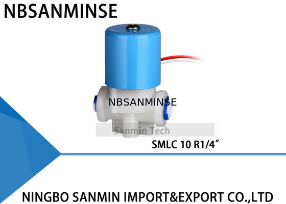 প্লাস্টিক ব্রাস Solenoid ভালভ সাধারণত বন্ধ সরাসরি অভিনয় R 1/4 "দ্রুত সংযুক্ত পাইপ