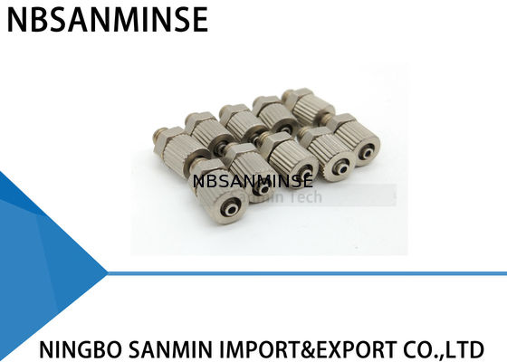 টিসি দুই টাচ ফিটিং Polyurethane নাইলন টিউব বায়ু বায়ুসংক্রান্ত অংশ উপাদান সোজা সানমিন