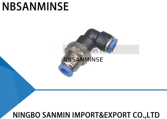 পিএলএম বাল্কহেড ইউনিয়ন কনুই বায়ুসংক্রান্ত বায়ু সংযোজক দ্রুত সংযোগকারী টিউব ফিটিং উচ্চ মানের সানমিন