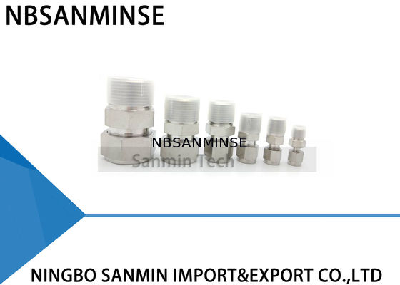 এমসি পুরুষ সংযোজক স্টেইনলেস স্টীল SS316L নদীর গভীরতানির্ণয় ফিটিং বায়ুসংক্রান্ত এয়ার ফিটিং উচ্চ মানের সানমিন