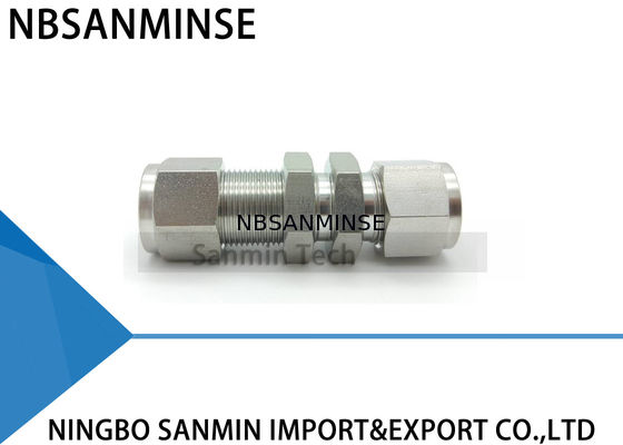 BU বাল্কহেড ইউনিয়ন স্টেইনলেস স্টীল SS316L বায়ুসংক্রান্ত ফিটিং প্লামিং উচ্চ মানের সানমিন