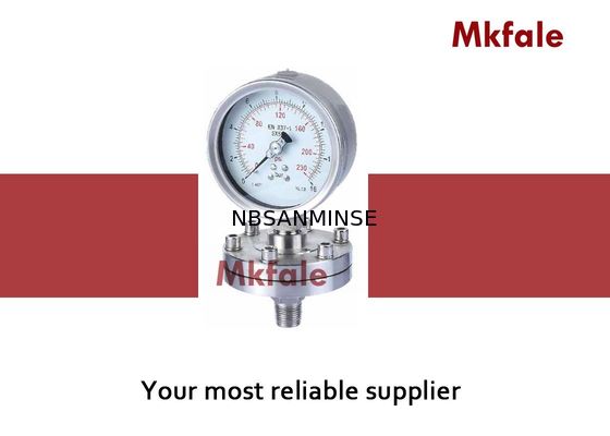 SMPD স্যানিটারি তরল চাপ গেজ ডায়াফ্রাম সীল চাপ গেজ ডবল লেসার ঢালাই