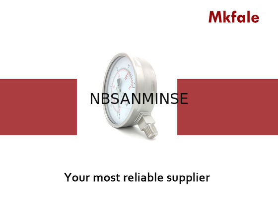 SMSS 160mm ফিরে / নীচে সঙ্গে 6 ইঞ্চি মনোমিটার তরল চাপ গেজ