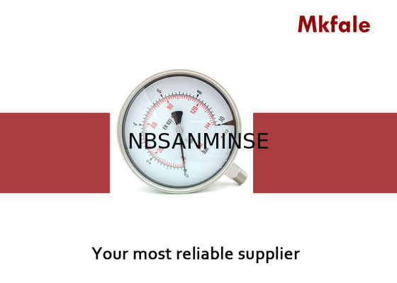 SMSS 160mm ফিরে / নীচে সঙ্গে 6 ইঞ্চি মনোমিটার তরল চাপ গেজ