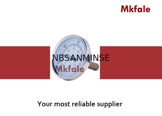 SMKP Chromed Steel Bimetallic থার্মোমিটার তাপমাত্রা উপাদান ক্লাস 2.5 যথার্থতা