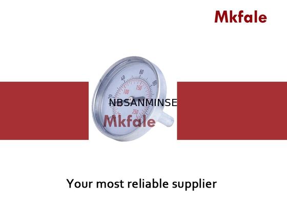 তাপ / নদীর গভীরতানির্ণয় তরল চাপ গেজ অ্যালুমিনিয়াম বিমেটালিক থার্মোমিটার