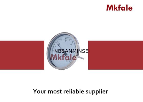 তরল চাপ গেজ স্টেইনলেস স্টিল বিমেটালিক কয়েল থার্মোমিটার যন্ত্র গ্লাস উইন্ডো