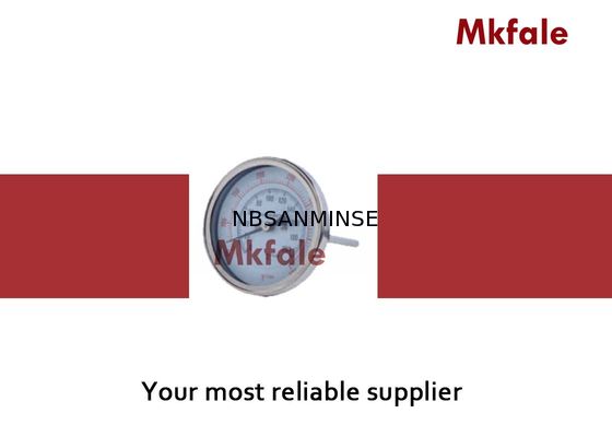 তরল চাপ গেজ স্টেইনলেস স্টিল বিমেটালিক কয়েল থার্মোমিটার যন্ত্র গ্লাস উইন্ডো