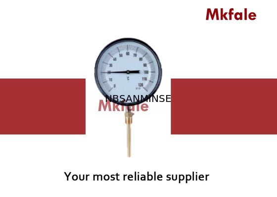 তরল চাপ গেজ স্টেইনলেস স্টিল বিমেটালিক কয়েল থার্মোমিটার যন্ত্র গ্লাস উইন্ডো