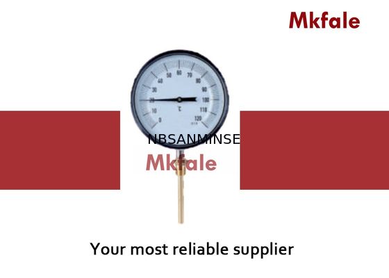 তরল চাপ গেজ স্টেইনলেস স্টিল বিমেটালিক কয়েল থার্মোমিটার যন্ত্র গ্লাস উইন্ডো