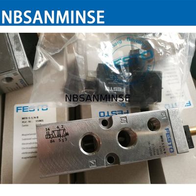 1/4 1/8 বায়ুসংক্রান্ত সলিনয়েড ভালভ মূল Festo Solenoid ভালভ NBSANMINSE MFH