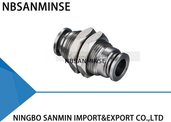 স্টেইনলেস স্টীল Anticorrosion খাদ্য গ্রেড দ্রুত সংযোগ এয়ার টিউব আনুষাঙ্গিক বাল্কহেড ইউনিয়ন ফিটিং