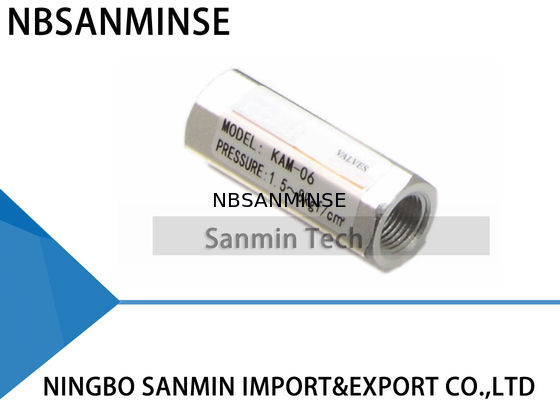 1/8 1/4 3/8 1/2 স্ট্যান্ডার্ড বায়ুসংক্রান্ত যান্ত্রিক ভালভ NBSANMINSE KAM নিউম্যাটিক চেক ভালভ
