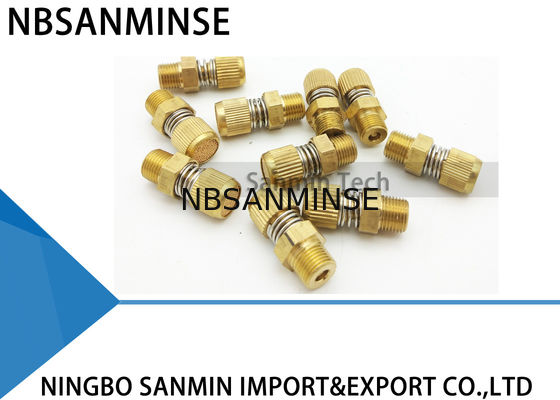বায়ুসংক্রান্ত বায়ু জিনিসপত্র NBSANMINSE এসডি টাইপ টাইমিং বায়ুসংক্রান্ত Muffler ব্রাস নীরবতা এক্সস্ট বায়ু Sintered