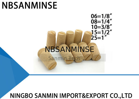 NBSANMINSE ডি 1/8 1/4 3/8 1/2 1 আকারের বায়ুসংক্রান্ত অংশ Muffler ব্রাস ফিটিং এক্সস্ট ব্রাস সিলেন্সার সেরা বিক্রয়