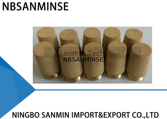NBSANMINSE এসসি টাইপ ফিল্টার ব্রাস এক্সহাস্ট এয়ার সিলেন্সার Sintered Copper Series Muffler M5 1/8 1/4 3/8 1/2 3/4 1 মাপ