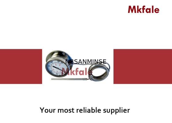 এসএমজিসি স্টেইনলেস স্টিল গ্যাস সম্প্রসারণ কৈশিক থার্মোমিটার তরল চাপ গেজ