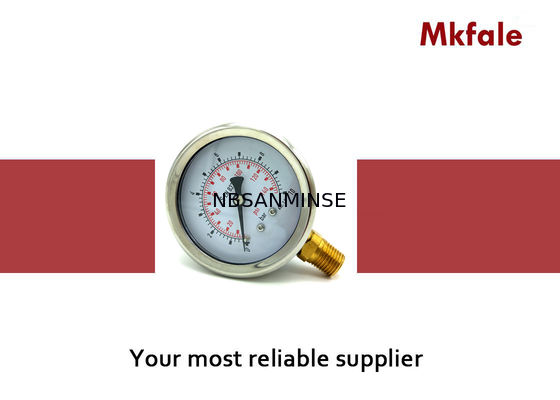 SM1SP - চরম কম্পন অ্যাপ্লিকেশন জন্য 63mm এল / বি তরল ভরাট চাপ গেজ