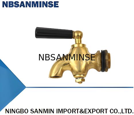 তামার কাঠের হ্যান্ডেল গরম জল নল 1 ইঞ্চি জল Solenoid ভালভ 220v