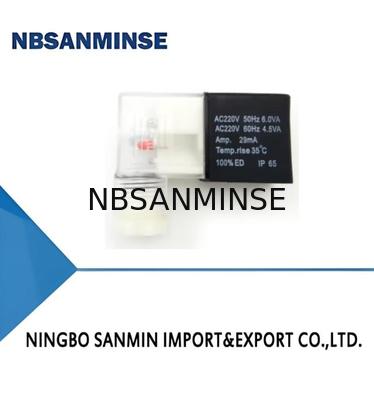 সংযোগ প্রকার DIN43650B AC220V 24vdc সোলেনয়েড কুণ্ডলী 4V210 সিরিজ