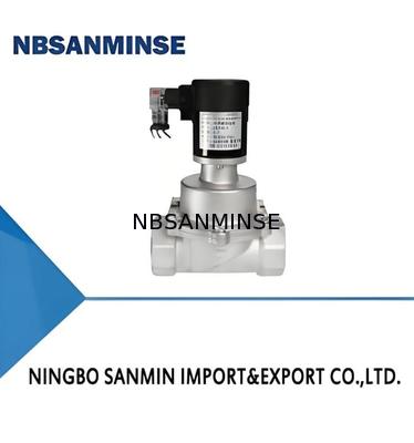 304 স্টেইনলেস স্টীল রাসায়নিক সোলিনয়েড ভালভ DC12V-AC380V ভোল্টেজ এবং 5-50 °C কাজের তাপমাত্রা সঙ্গে