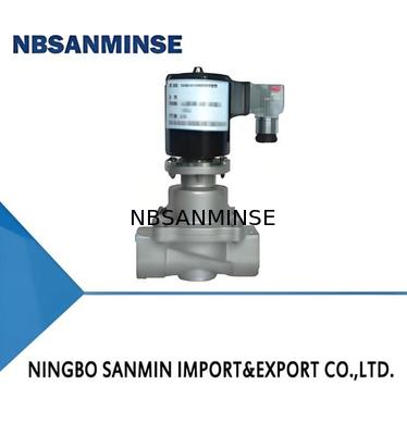 304 স্টেইনলেস স্টীল রাসায়নিক সোলিনয়েড ভালভ DC12V-AC380V ভোল্টেজ এবং 5-50 °C কাজের তাপমাত্রা সঙ্গে