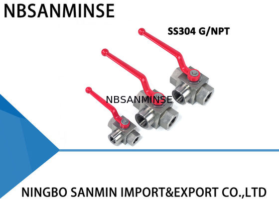 শিল্প জলবাহী বল ভালভ উচ্চ চাপ জল বল ভালভ তিন উপায় ভাল পারফরম্যান্স