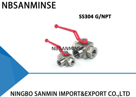 শিল্প জলবাহী বল ভালভ উচ্চ চাপ জল বল ভালভ তিন উপায় ভাল পারফরম্যান্স