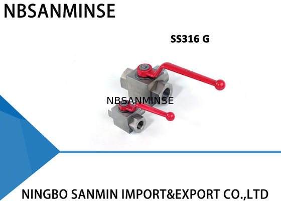 কেএইচবি 3 কে এসএস 316 থ্রি ওয়ে হাইড্রোলিক বল ভালভ জারা প্রতিরোধের সাধারণ তাপমাত্রা