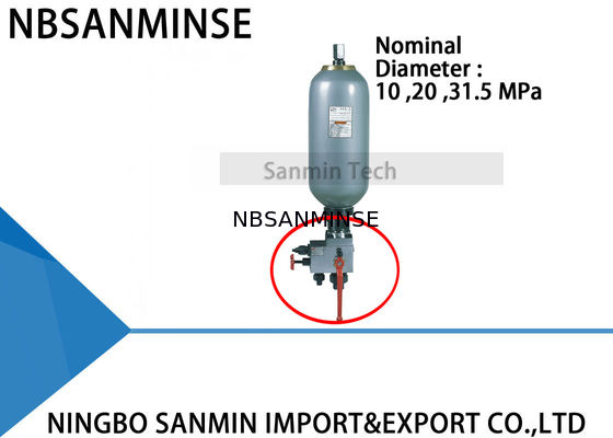 20 / 31.5 এমপিএ হাইড্রোলিক অ্যাকিউমুলেটর ম্যানুয়াল স্ট্যান্ডার্ড ওভারফ্লো কন্ট্রোল ভালভ