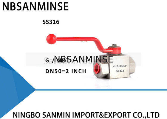 স্টেইনলেস স্টিল উচ্চ চাপ জলবাহী বল ভালভ কেএইচবি-জি 1/8 1/4 3/8 1/2 অ্যান্টি জারা ডিজাইন এসএস 304 এসএস 316