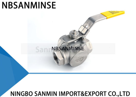 3 ওয়ে হাইড্রোলিক উচ্চ চাপ বল ভালভ 1 ইঞ্চি 1000psi WOG CF8M3K-1 স্টেইনলেস স্টিল এসএস 316 তেল এবং গ্যাস পাইপ লাইন