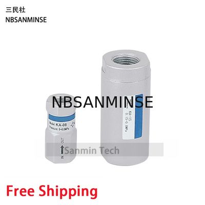 NBSANMINSE KA চেক ভালভ বায়ুসংক্রান্ত এয়ার ভালভ 1/8 1/4 3/8 1/2 3/4 1 1-1/4 1-1/2 2 অটোমেশনের জন্য এক দিকনির্দেশ ভালভ