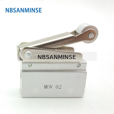 NBSANMINSE MOV 1/8 G থ্রেড মেকানিকাল ভালভ বায়ুসংক্রান্ত কন্ট্রোল এয়ার ভালভ রোলার প্যাকেজ মেশিন অটোমের জন্য পুশ নির্বাচন