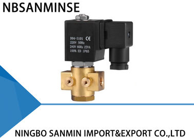 Bistable P3 পিতল Solenoid ভালভ 1/4 ইঞ্চি উচ্চ ফ্রিকোয়েন্সি NBSANMINSE ব্র্যান্ড
