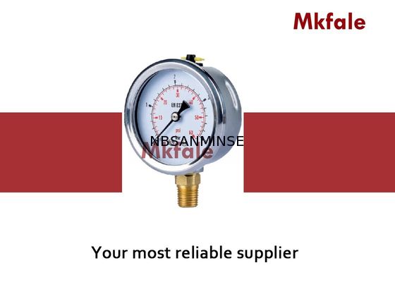 Crimped ক্ষেত্রে SM1SP এক পিস সংযোগ তরল চাপ গেজ