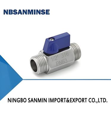 মিনি বল 1 ইঞ্চি বায়ুসংক্রান্ত সিলিন্ডার Solenoid ভালভ এম / এম