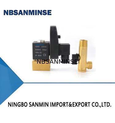 NBSANMINSE SR - A - 15 ইলেক্ট্রনিক ড্রেনার G1 / 2 1.6Mpa এক্সহস্ট ভালভ জল নিষ্কাশনকারী জল ভালভ DC24V AC220V উচ্চ গুণমান