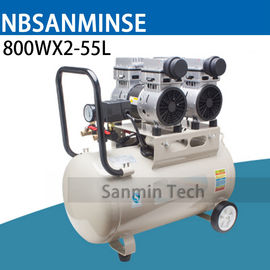 800WX2 - 55L মিনি এয়ার সংক্ষেপক তেলহীন উচ্চ চাপ নীরব নকশা কাঠ ওয়ার্কিং হোম অ্যাপ্লিকেশন AC220V উচ্চ মানের